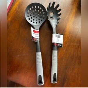 Black and Gray Kitchen Utensil Set